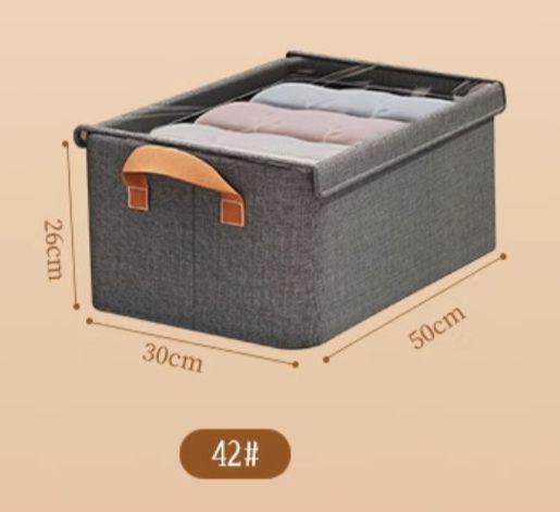 Hard fabric Collapsible Closet Organizer with a Cover