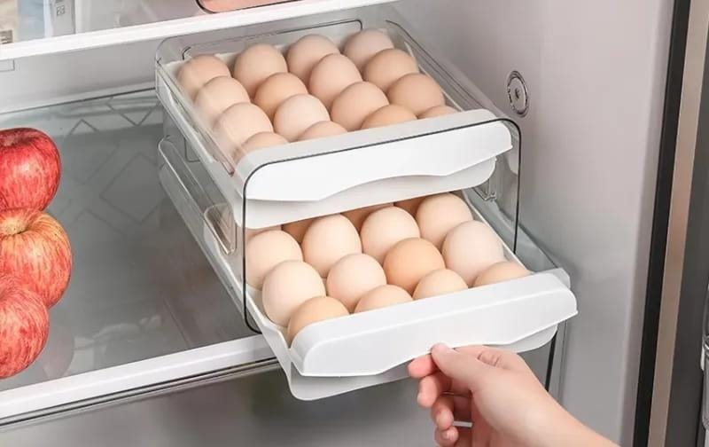 Double layered Acrylic Egg storage tray.