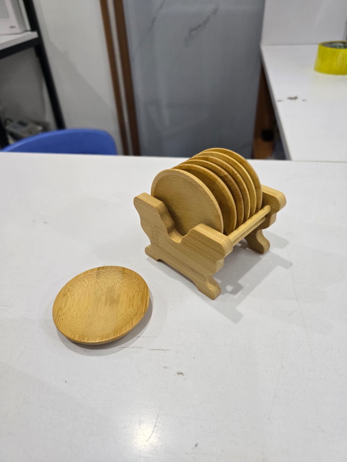 Bamboo Coaster Set