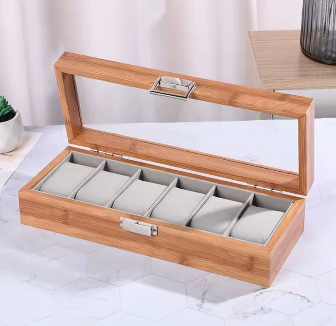 6-Slot Watch Organizer Box