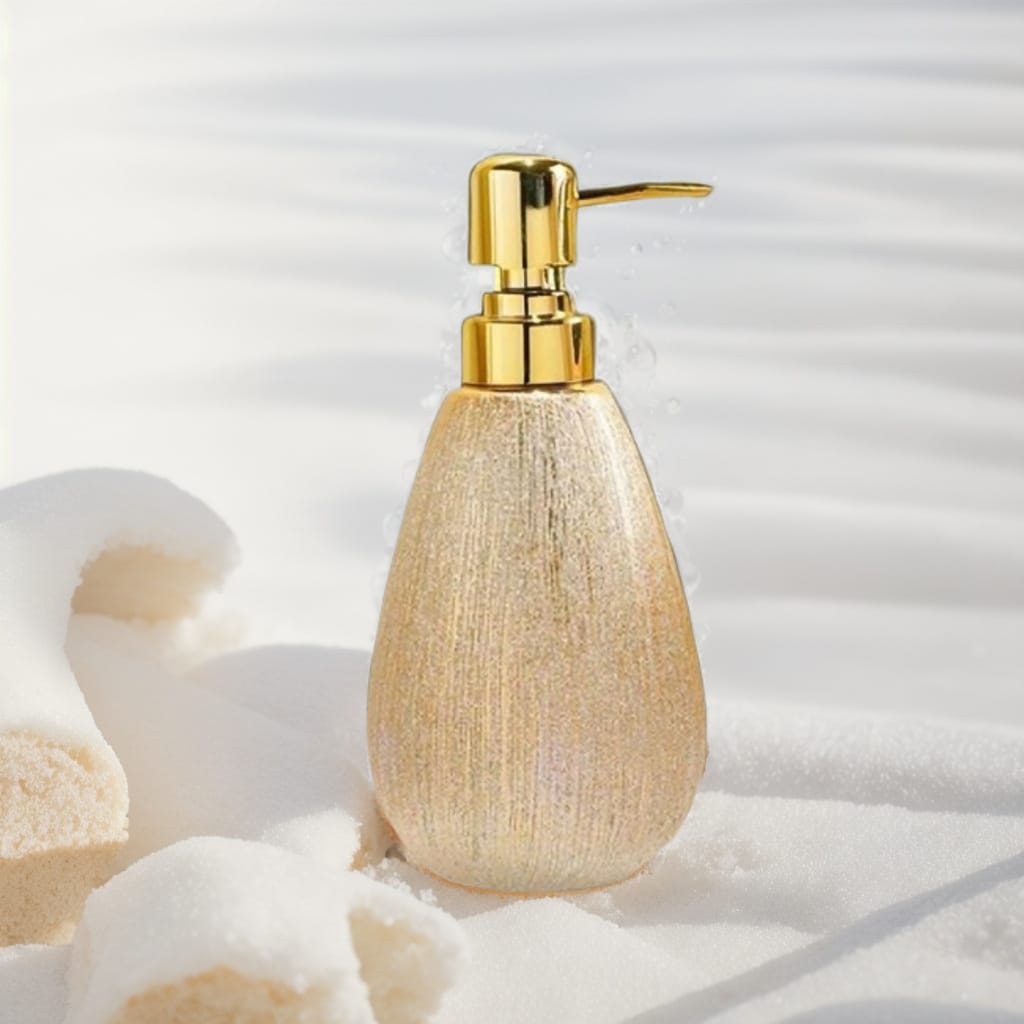 Golden Ceramic Press Bottle