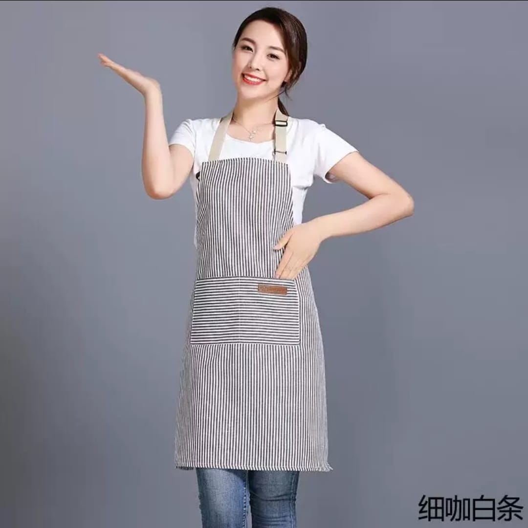 Stripped kitchen aprons