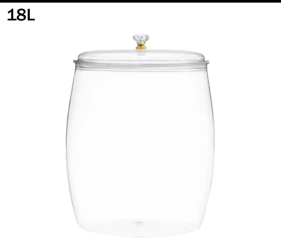 Transparent Large Sealed Storage Jar