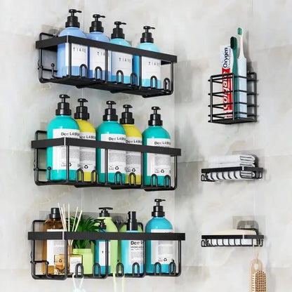 6pcs set Shower caddy shelf/Bathroom organizer