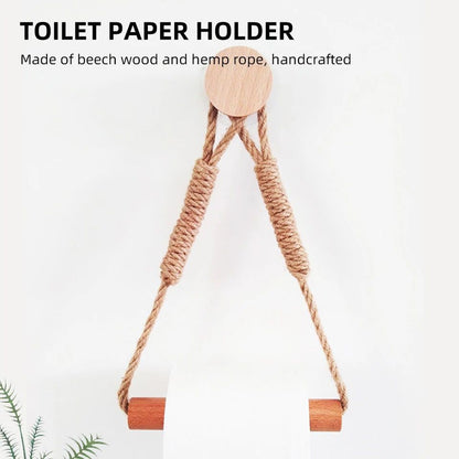 Hemp Rope with bamboo tissue Holder