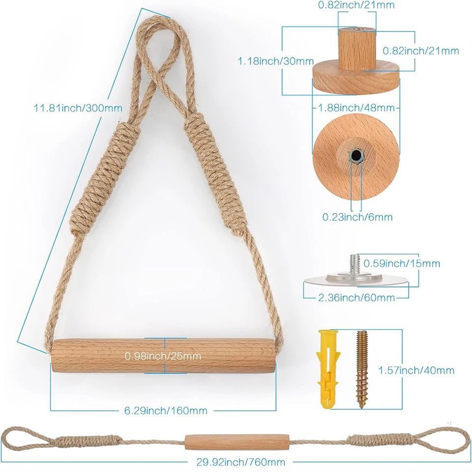 Hemp Rope with bamboo tissue Holder