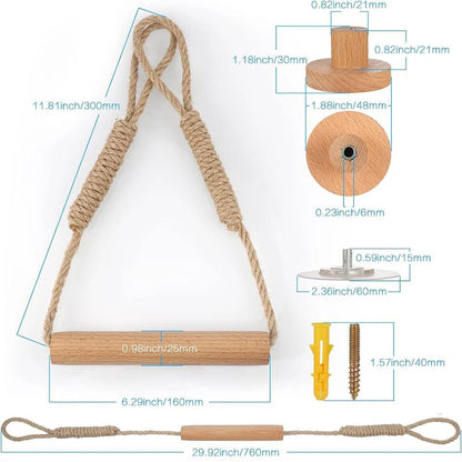 Hemp Rope with bamboo tissue Holder