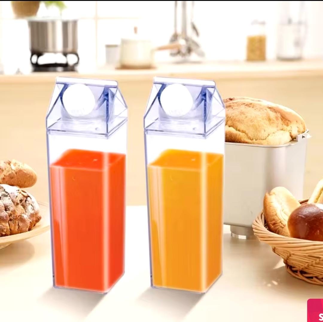 Acrylic milk/juice bottle