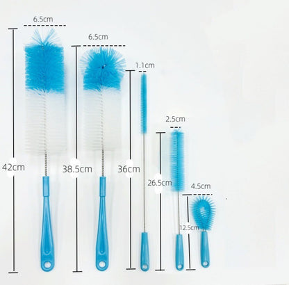 5 Pcs Long Bottle Brush Cleaner 