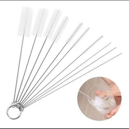 10Pcs Drinking Straw Cleaning Brush Set 