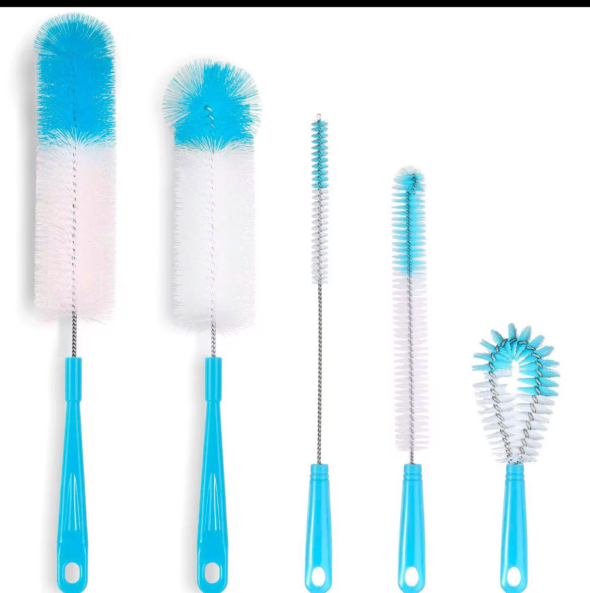 5 Pcs Long Bottle Brush Cleaner 