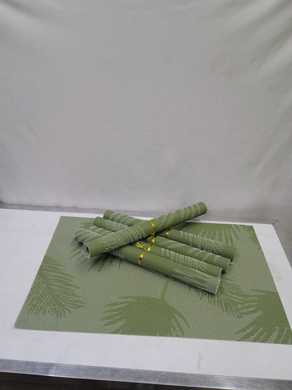 6 pcs pvc table mats.
