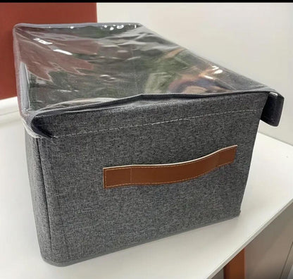 Hard fabric Collapsible Closet Organizer with a Cover