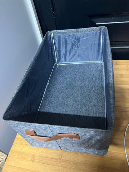 Foldable multipurpose HARD FABRIC clothes/closet organizer
