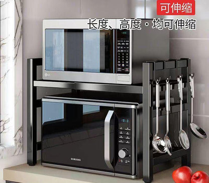 Single layer Heavy-duty Adjustable Microwave Stand    