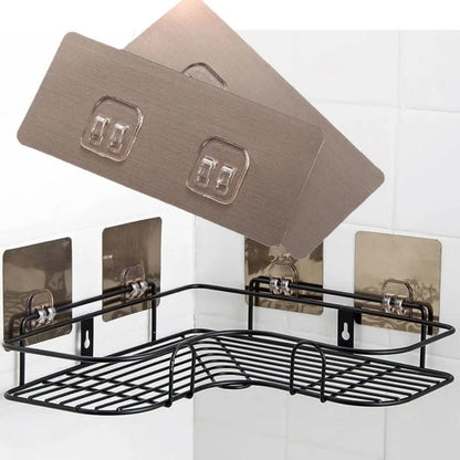 6pcs Strong Adhesive Waterproof Wall Hooks/Shelf Stickers