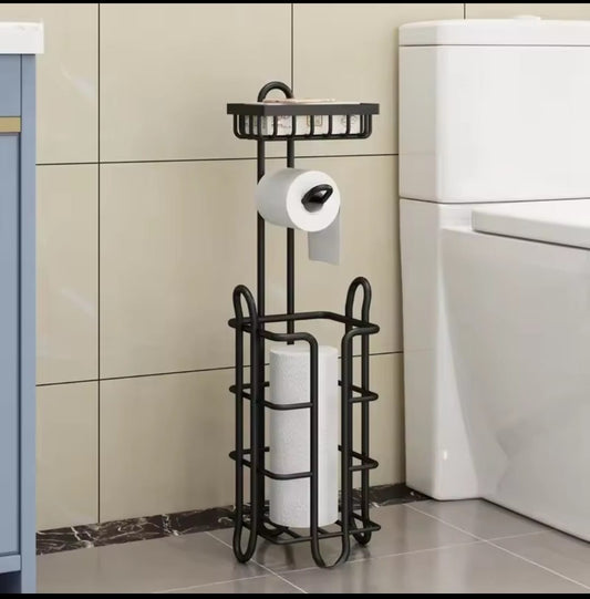 Heavy-Duty Toilet Paper Holder Stand