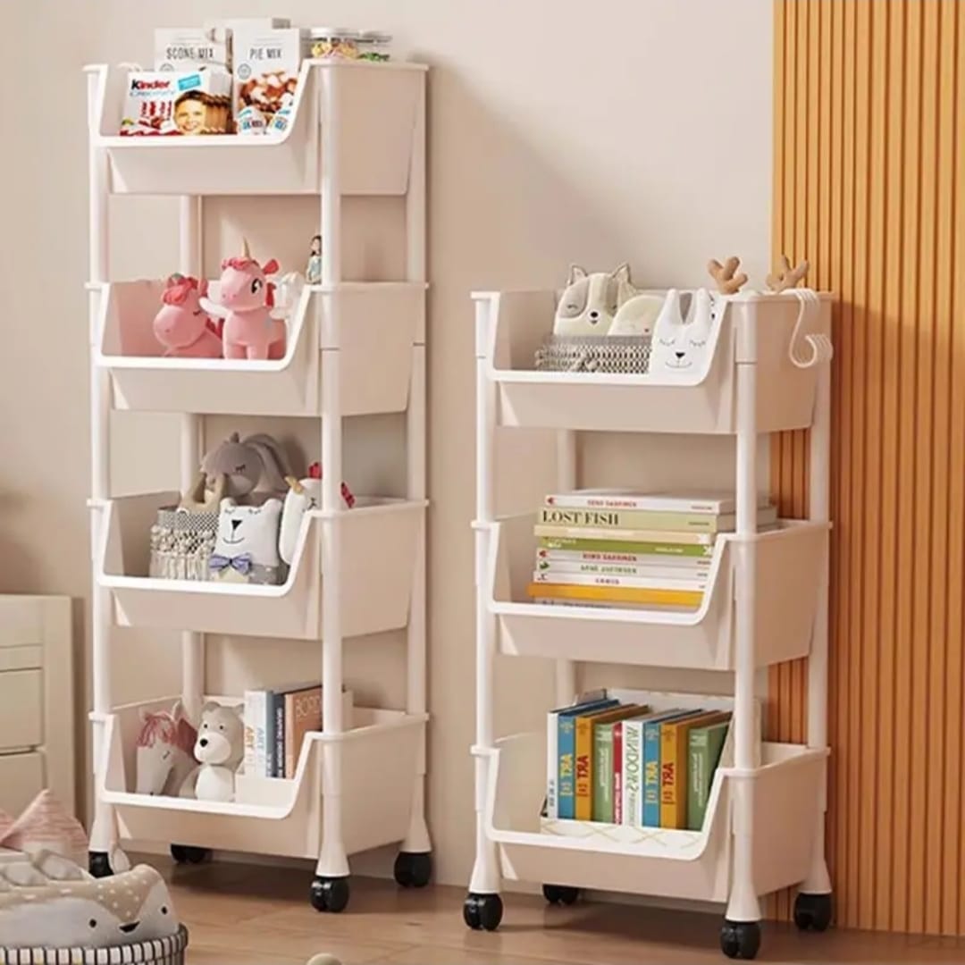 4-Layer Trolley Storage Rack