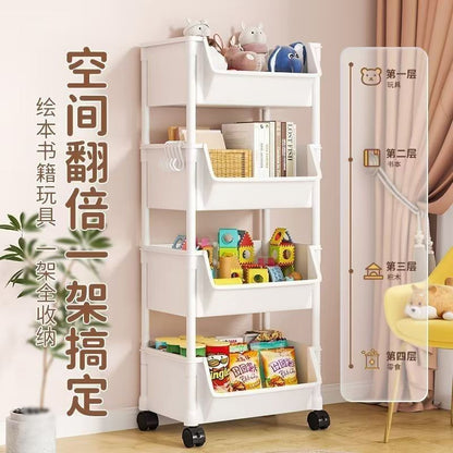 4-Layer Trolley Storage Rack