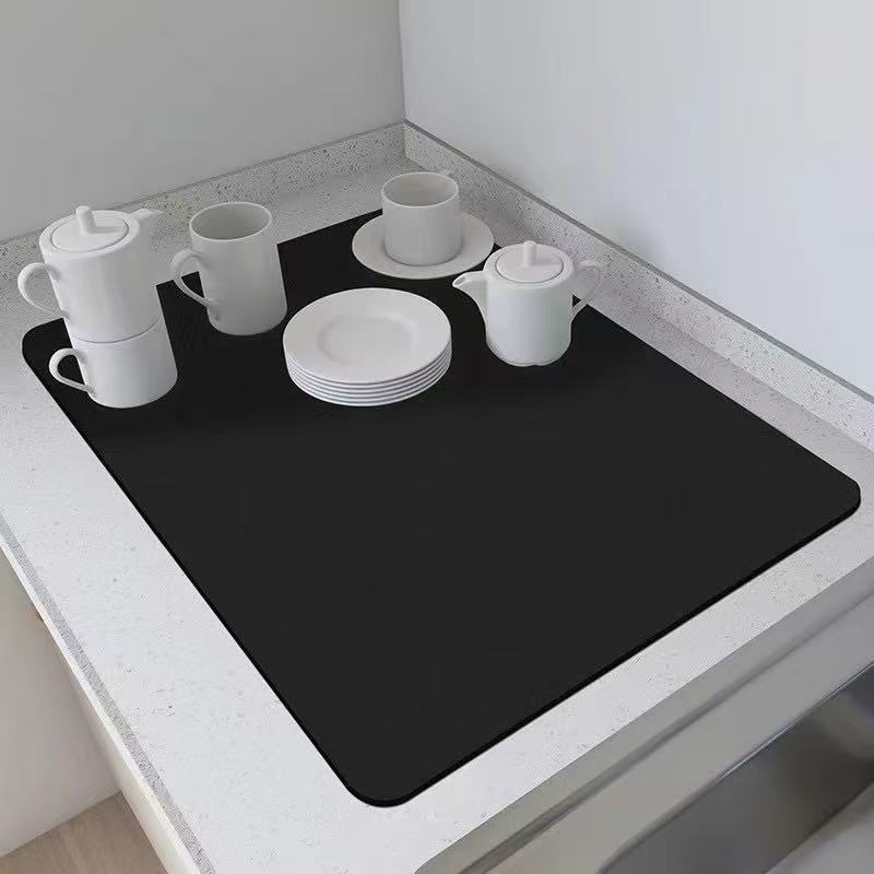 Super absorbent Nonslip dish drain mat /dish drying mat