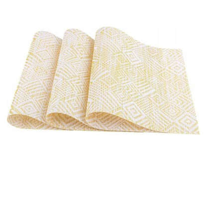 6 pcs pvc table mats.
