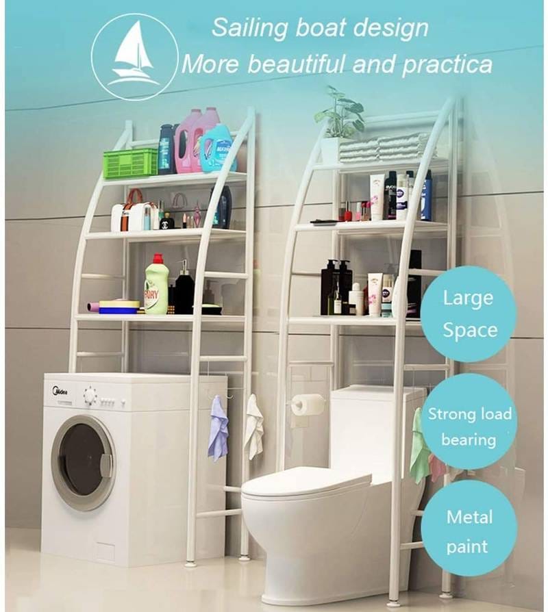 Curved Sailboat metallic Toilet rack