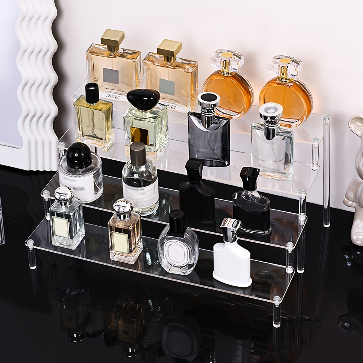 Clear 5-Tier Acrylic Perfume Display Stand