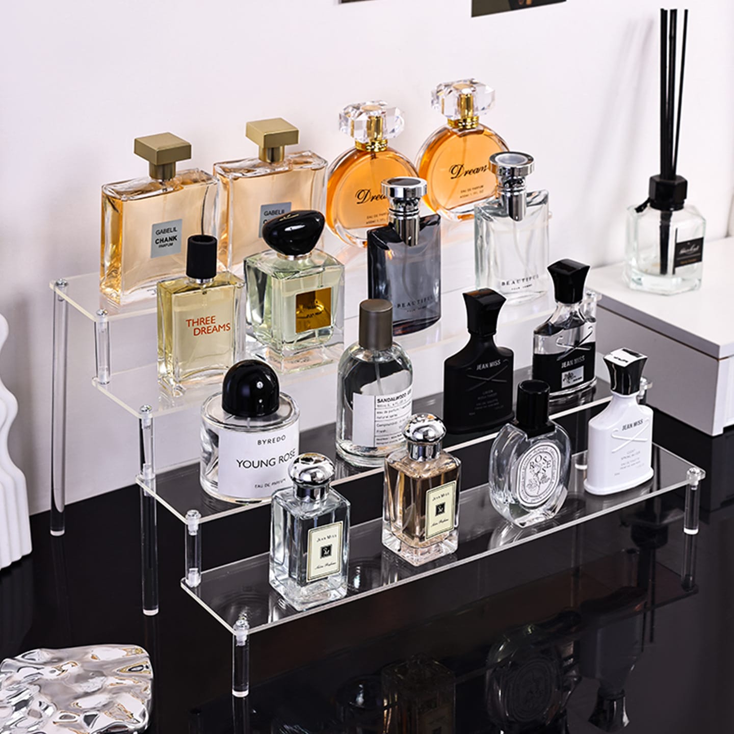 Clear 5-Tier Acrylic Perfume Display Stand