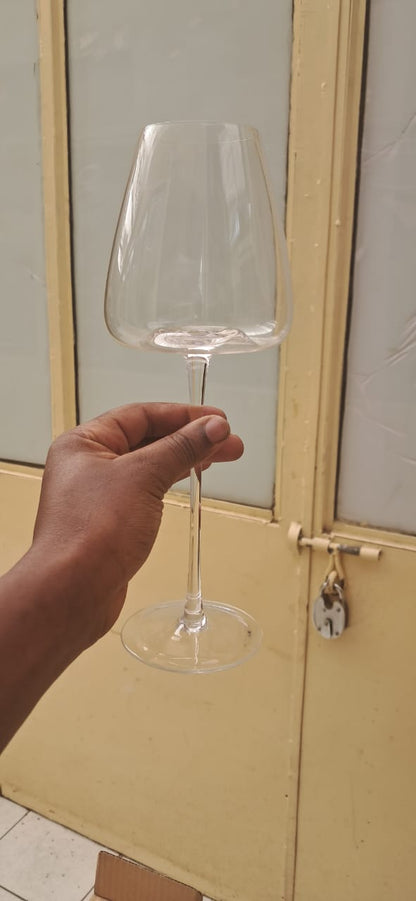 Long stem luxurious wine glasses