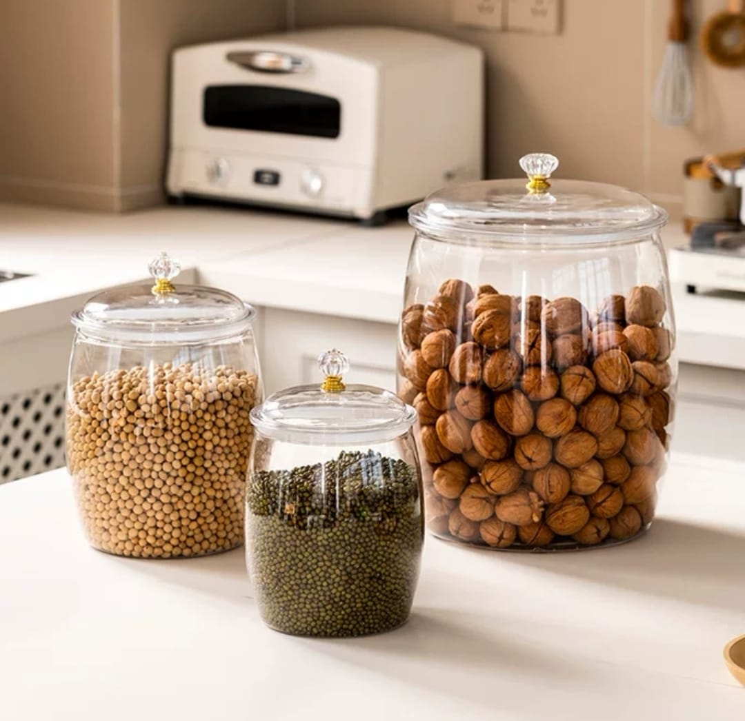 Transparent Large Sealed Storage Jar