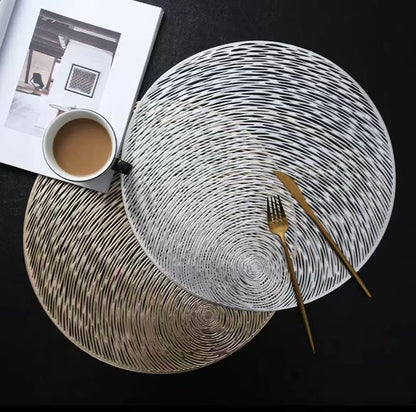6 pcs Nordic Hollow PVC Table Mat