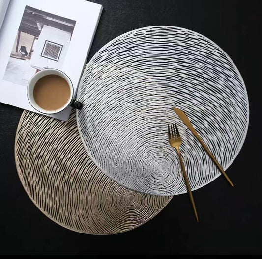 6 pcs Nordic Hollow PVC Table Mat