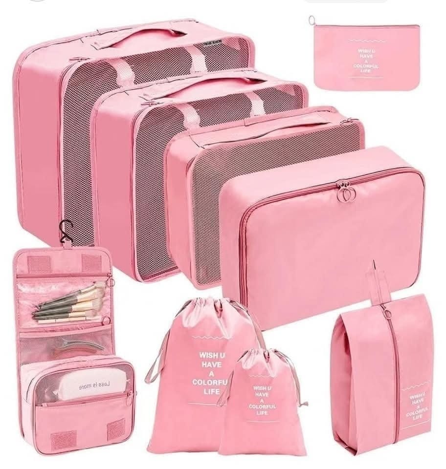 9pc Luggage Travel Organizers For Suitcase