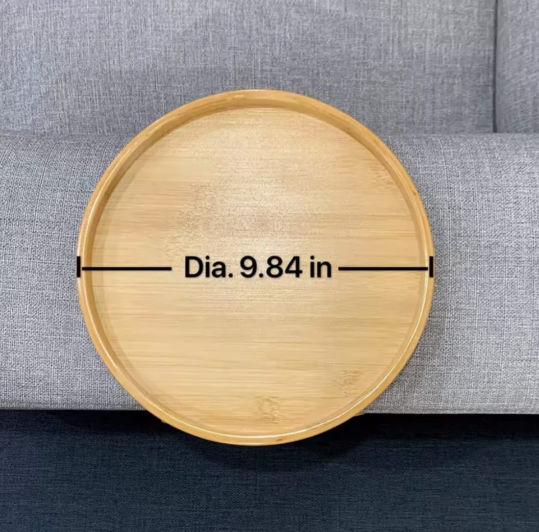 Bamboo multifunctional portable tray.