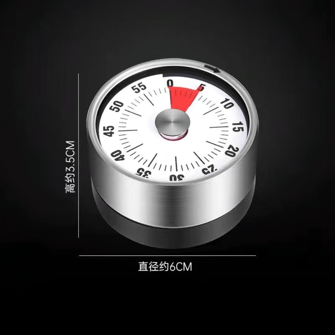 Kitchen timer with a magnetic back