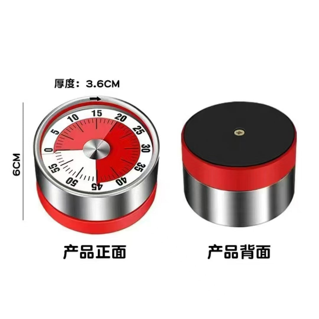 Kitchen timer with a magnetic back