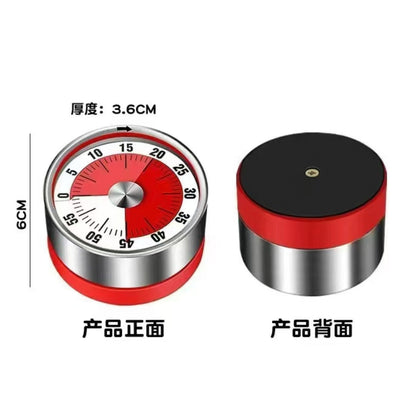 Kitchen timer with a magnetic back
