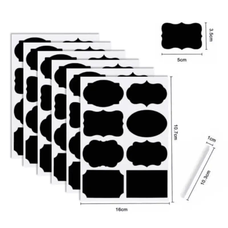 80 piece Pantry sticker labels 