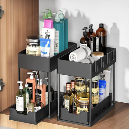 Double Sliding Under Sink rack