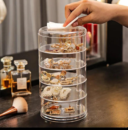 Acrylic rotating Jewellery holder