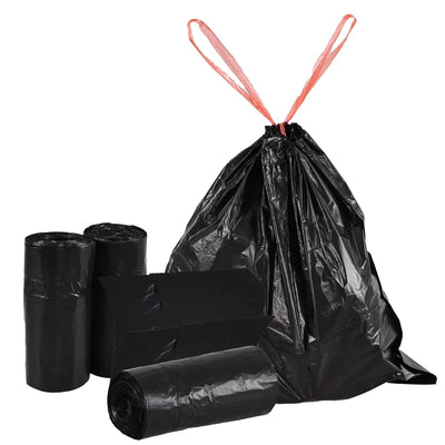 100pcs Extra Strong Trash Bags with a drawstring