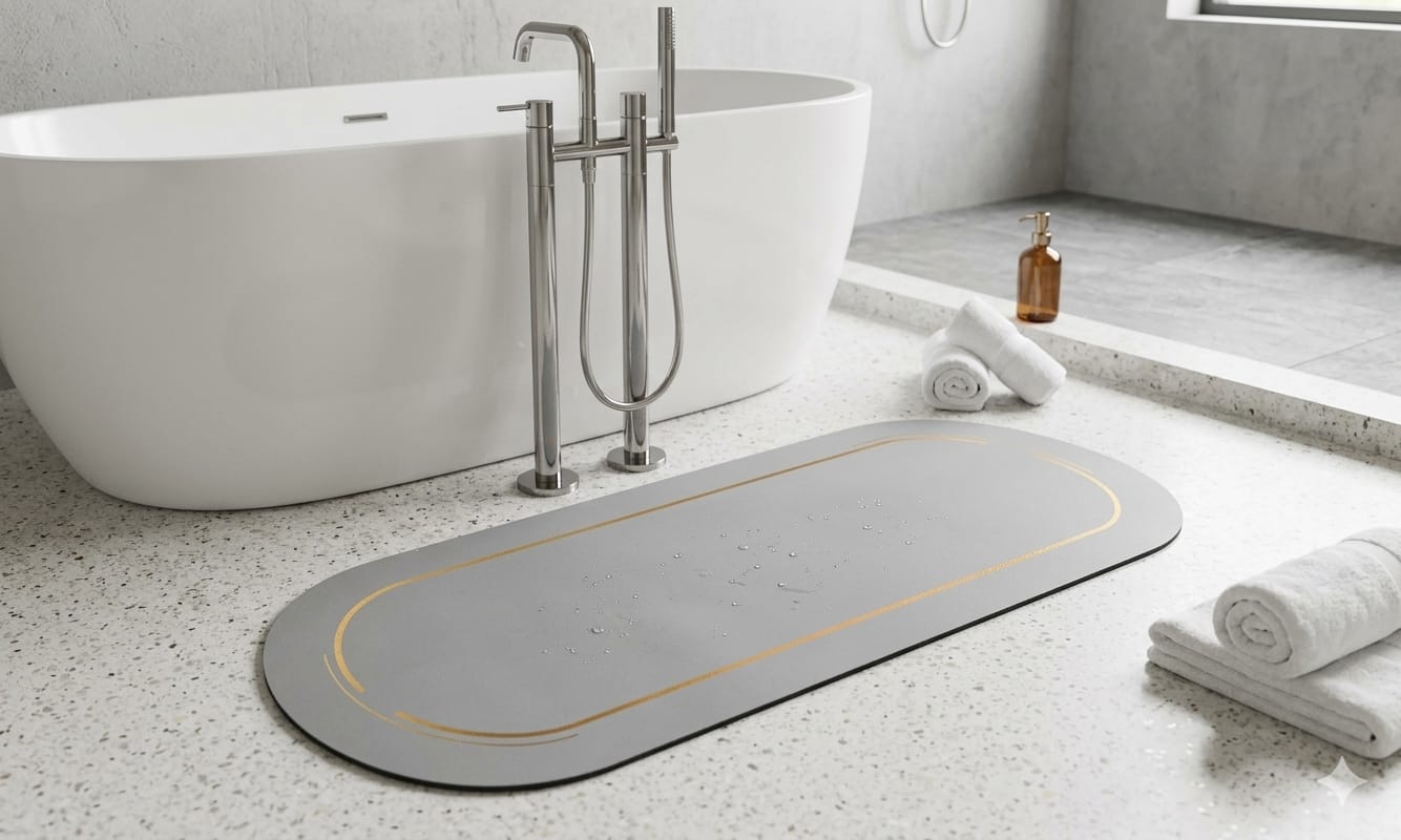 Super Absorbent oval rubber Mat