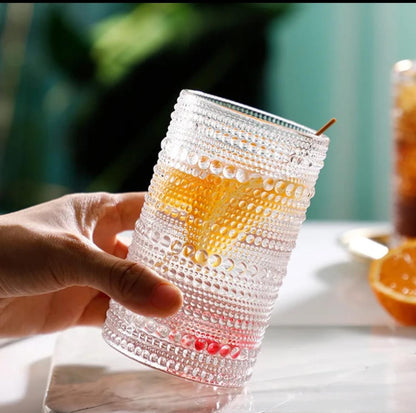 High borosilicate juice glasses