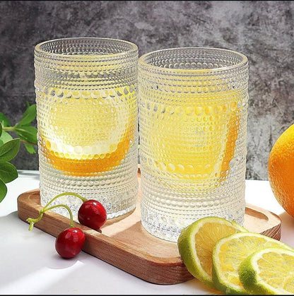 High borosilicate juice glasses