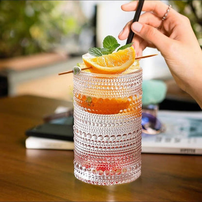 High borosilicate juice glasses