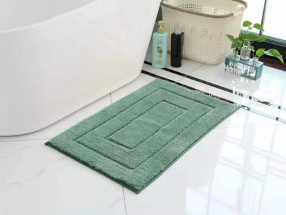 Flocking bathroom doormats