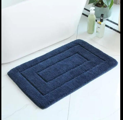 Flocking bathroom doormats