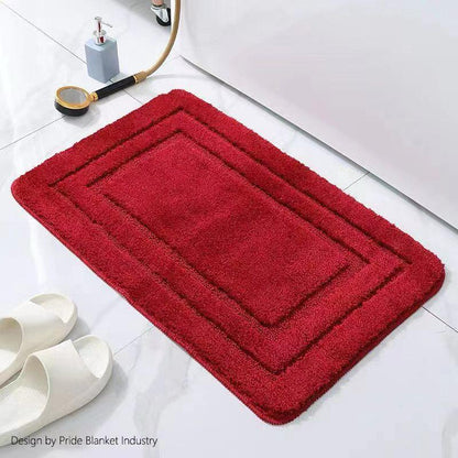 Flocking bathroom doormats