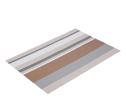 6 pcs pvc table mats.