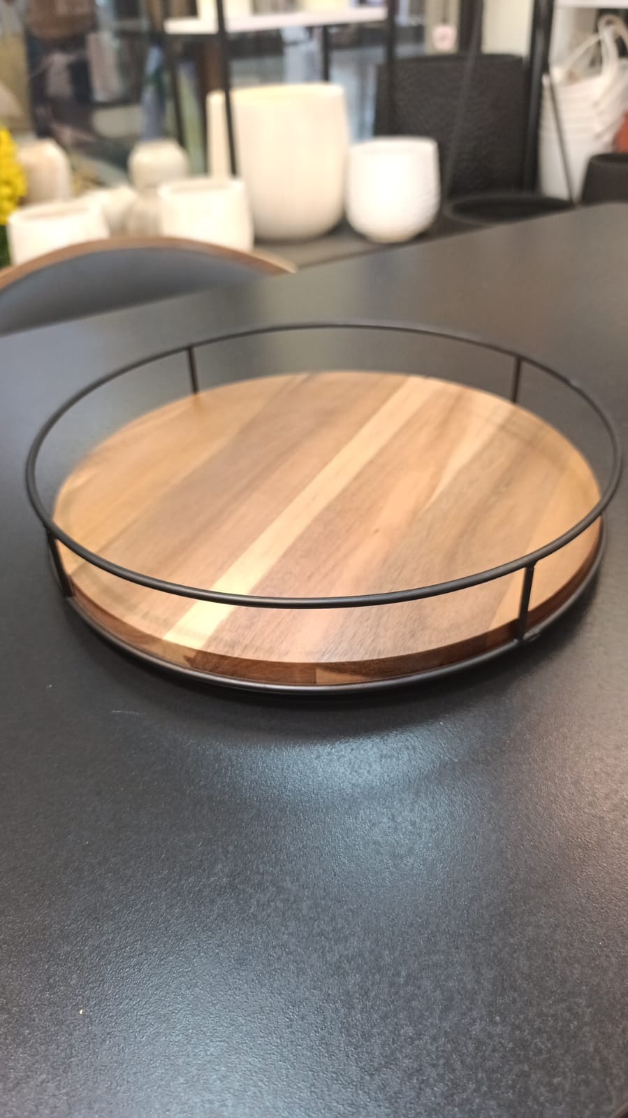 Wooden Lazy Susan Organizer